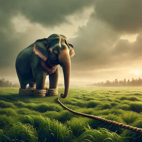 elephant tied with rope|The Elephant and the Rope: One Mental Trick to Unlock Your .